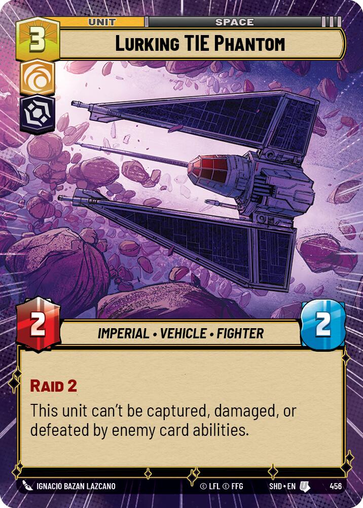 Lurking TIE Phantom (456) (Hyperspace) (456) [Shadows of the Galaxy] | Jomio and Rueliete's Cards and Comics