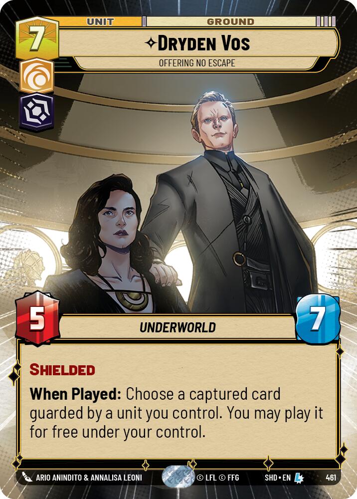 Dryden Vos - Offering No Escape (461) (Hyperspace) (461) [Shadows of the Galaxy] | Jomio and Rueliete's Cards and Comics