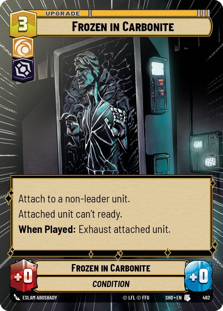 Frozen in Carbonite (462) (Hyperspace) (462) [Shadows of the Galaxy] | Jomio and Rueliete's Cards and Comics
