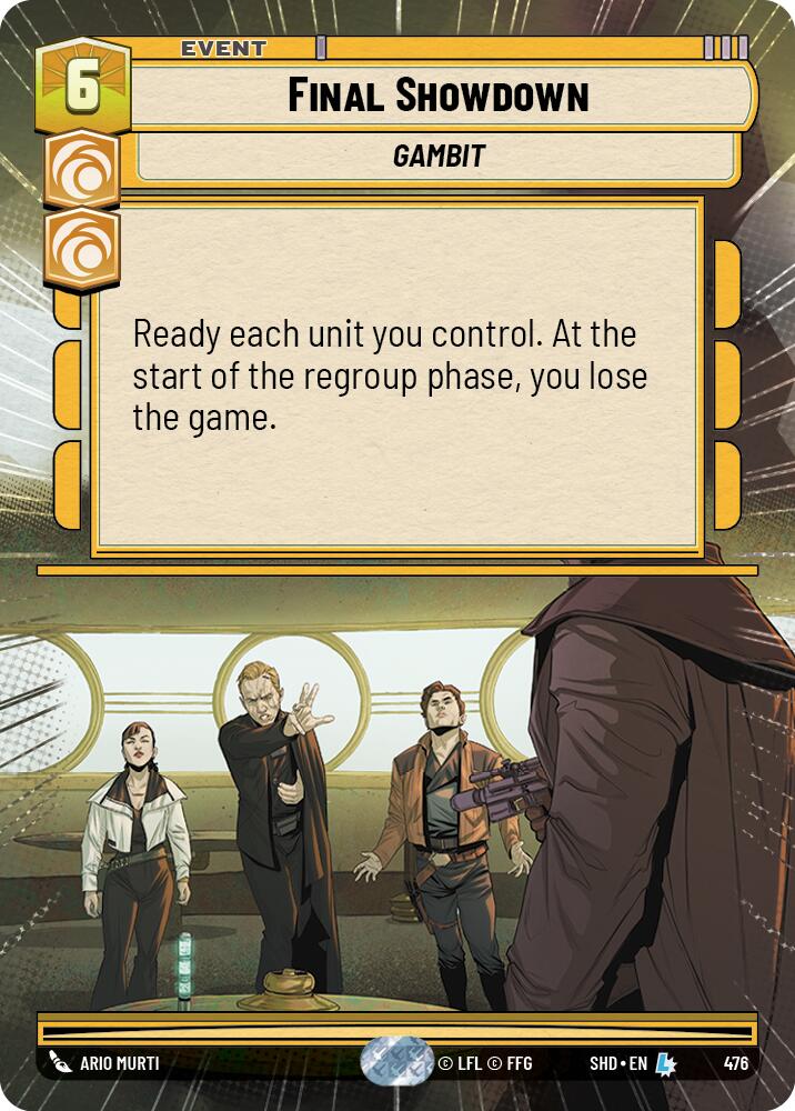 Final Showdown (476) (Hyperspace) (476) [Shadows of the Galaxy] | Jomio and Rueliete's Cards and Comics