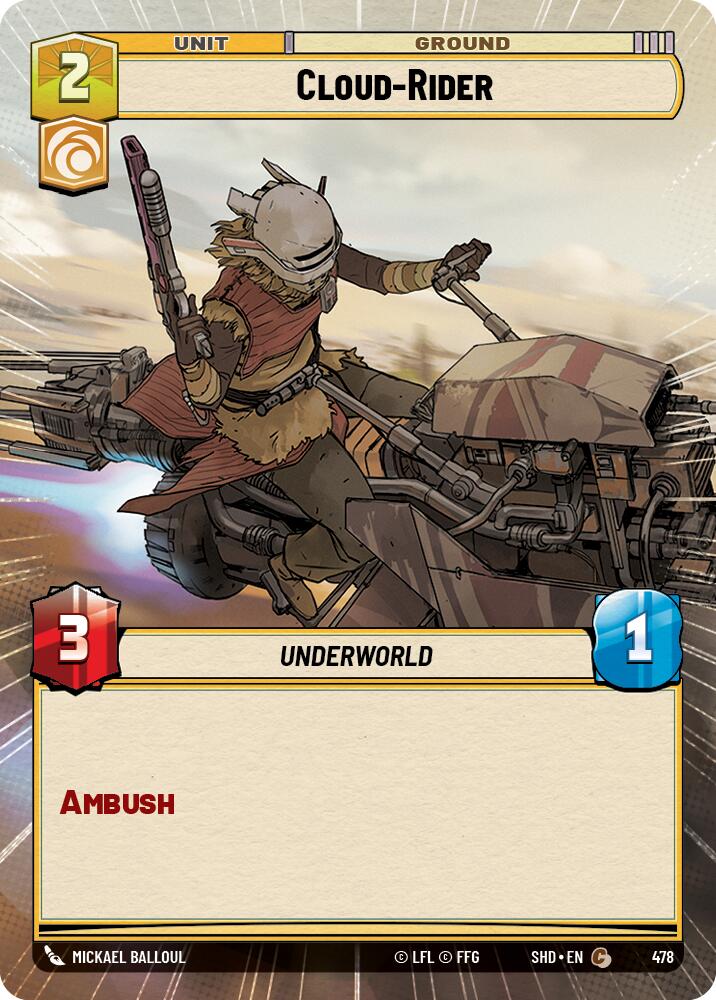 Cloud-Rider (Hyperspace) (478) [Shadows of the Galaxy] | Jomio and Rueliete's Cards and Comics