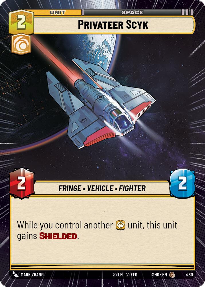 Privateer Scyk (480) (Hyperspace) (480) [Shadows of the Galaxy] | Jomio and Rueliete's Cards and Comics