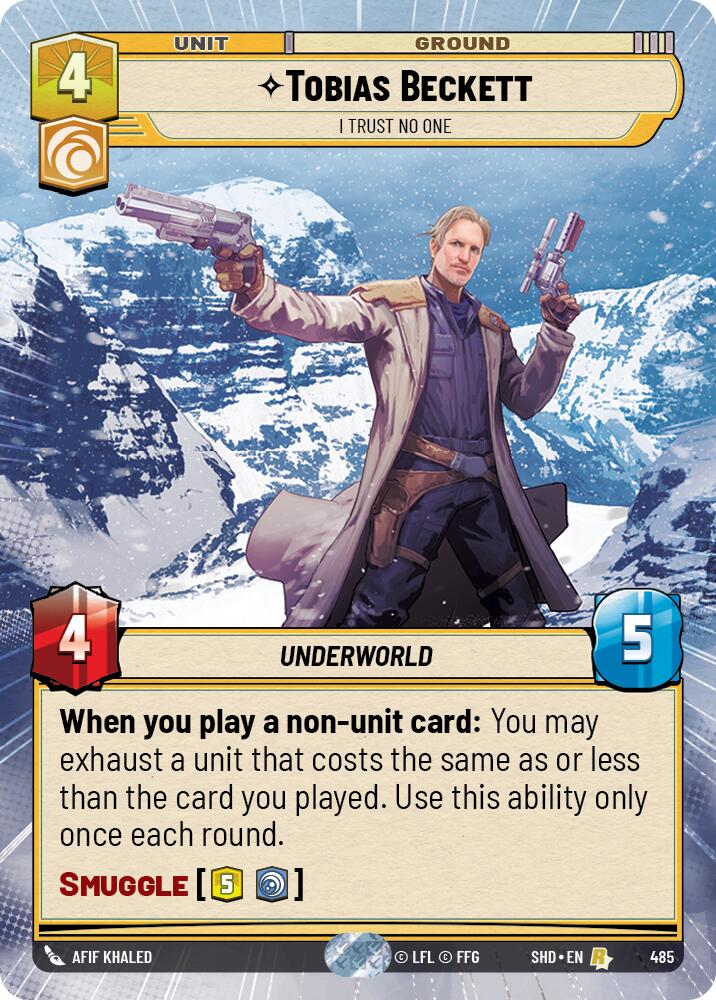 Tobias Beckett - I Trust No One (485) (Hyperspace) (485) [Shadows of the Galaxy] | Jomio and Rueliete's Cards and Comics