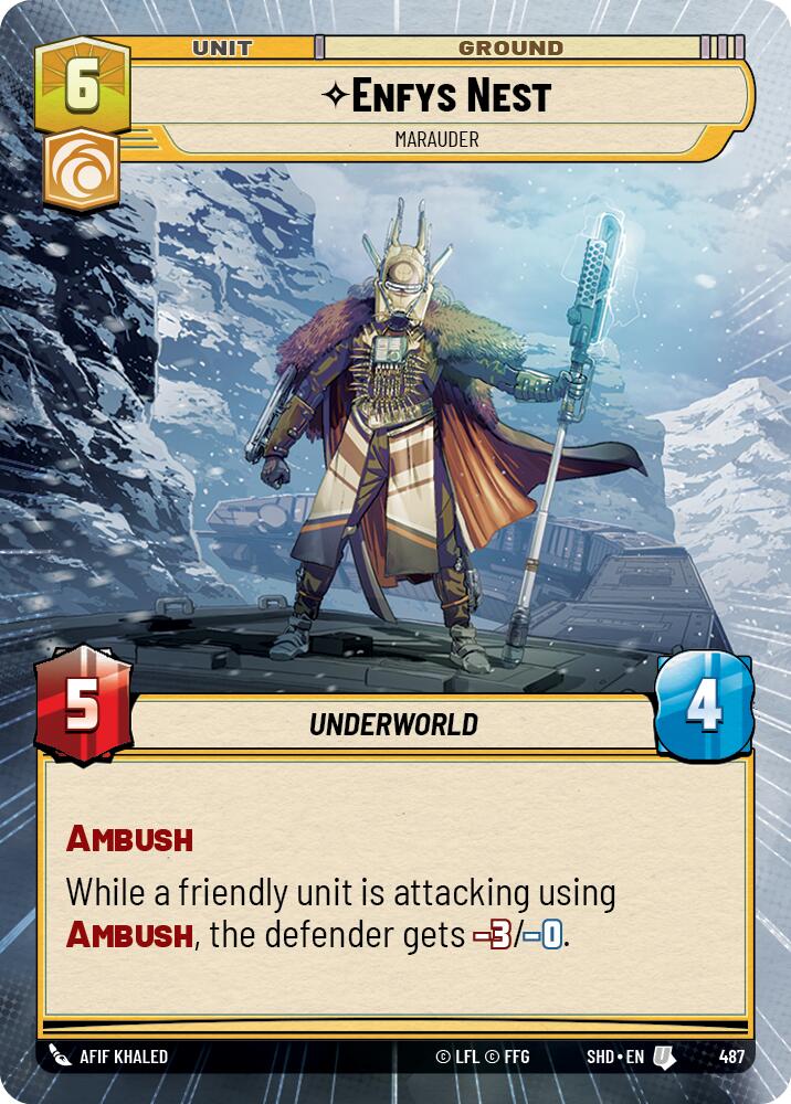 Enfys Nest - Marauder (487) (Hyperspace) (487) [Shadows of the Galaxy] | Jomio and Rueliete's Cards and Comics