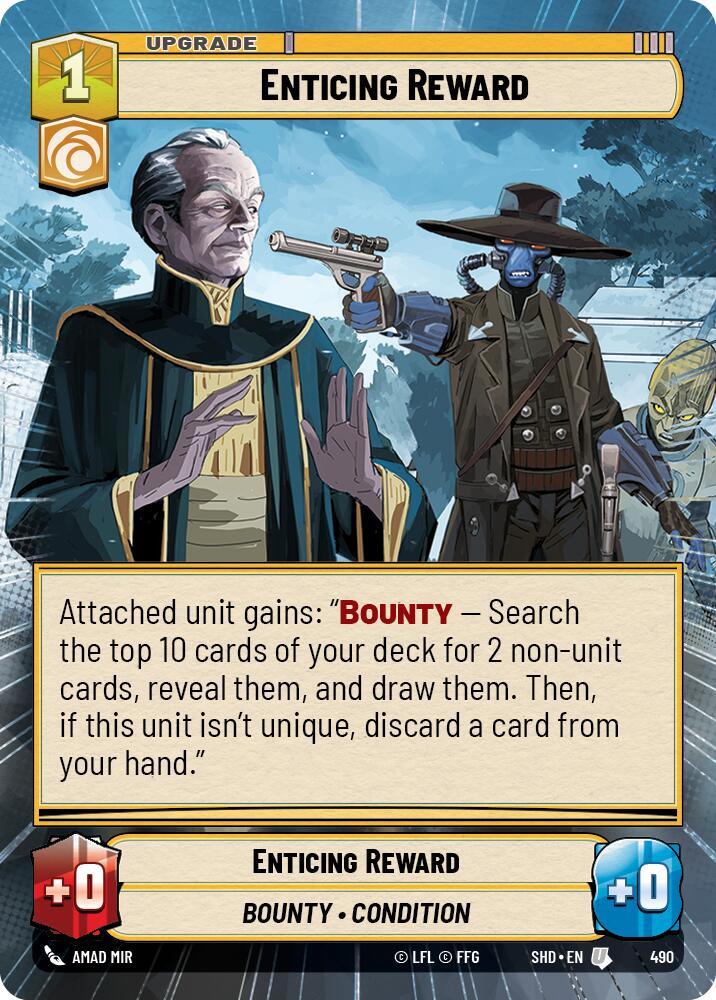 Enticing Reward (490) (Hyperspace) (490) [Shadows of the Galaxy] | Jomio and Rueliete's Cards and Comics
