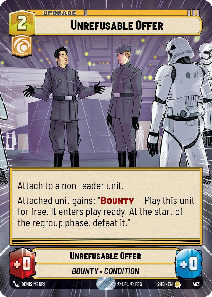 Unrefusable Offer (493) (Hyperspace) (493) [Shadows of the Galaxy] | Jomio and Rueliete's Cards and Comics
