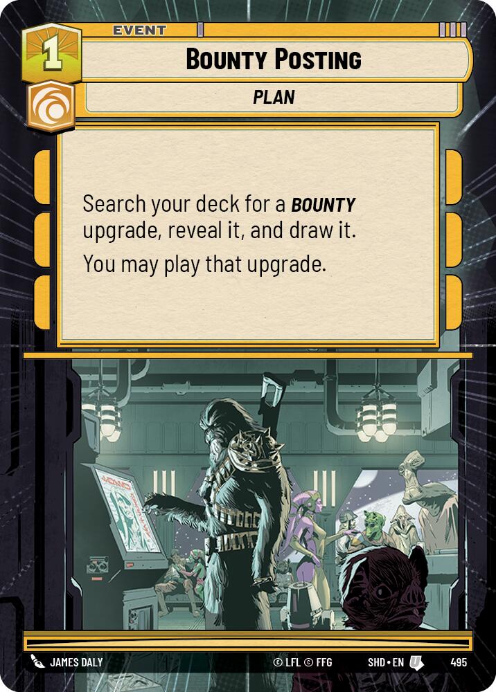 Bounty Posting (495) (Hyperspace) (495) [Shadows of the Galaxy] | Jomio and Rueliete's Cards and Comics