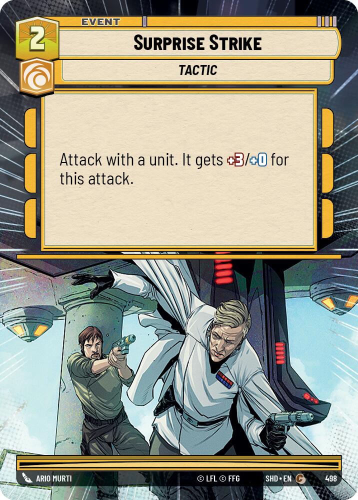 Surprise Strike (498) (Hyperspace) (498) [Shadows of the Galaxy] | Jomio and Rueliete's Cards and Comics