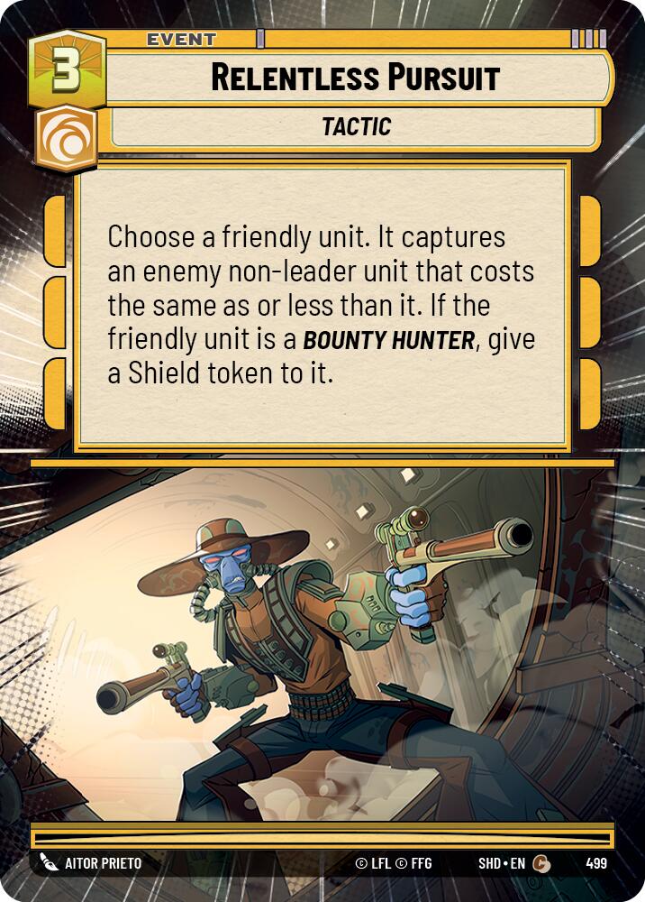 Relentless Pursuit (499) (Hyperspace) (499) [Shadows of the Galaxy] | Jomio and Rueliete's Cards and Comics