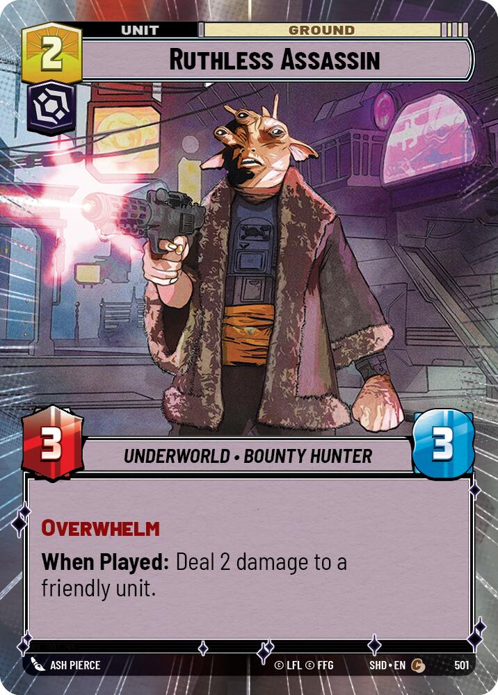 Ruthless Assassin (501) (Hyperspace) (501) [Shadows of the Galaxy] | Jomio and Rueliete's Cards and Comics
