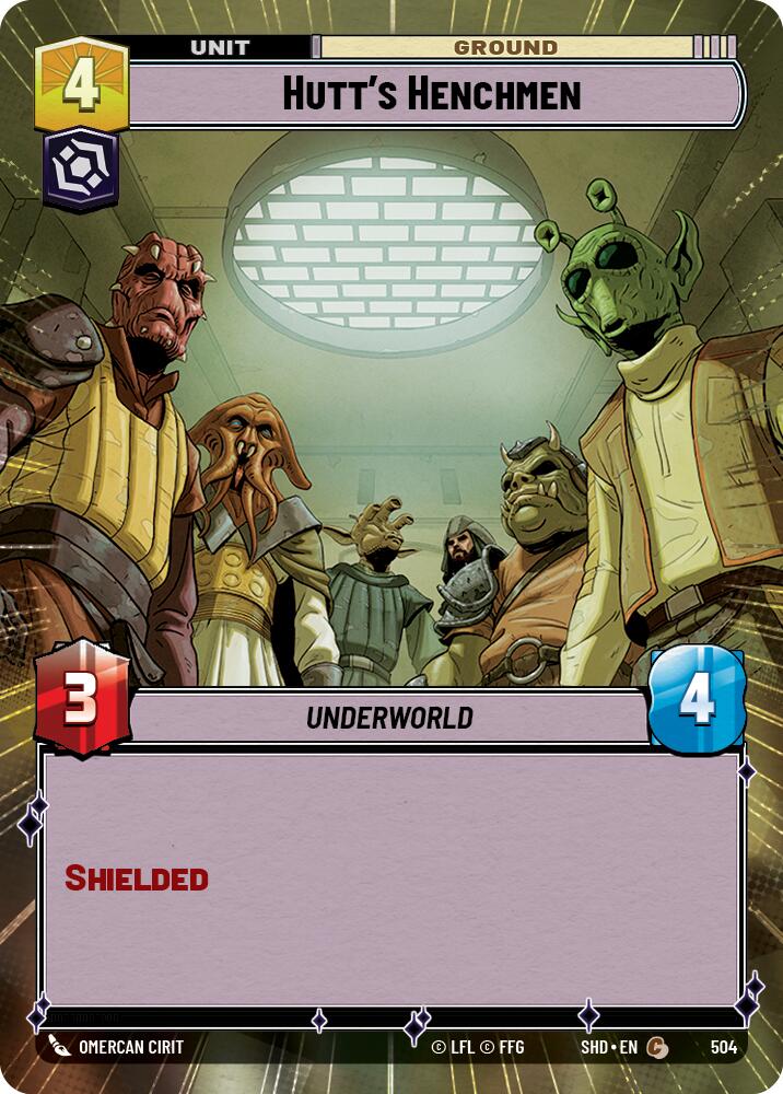 Hutt's Henchmen (504) (Hyperspace) (504) [Shadows of the Galaxy] | Jomio and Rueliete's Cards and Comics
