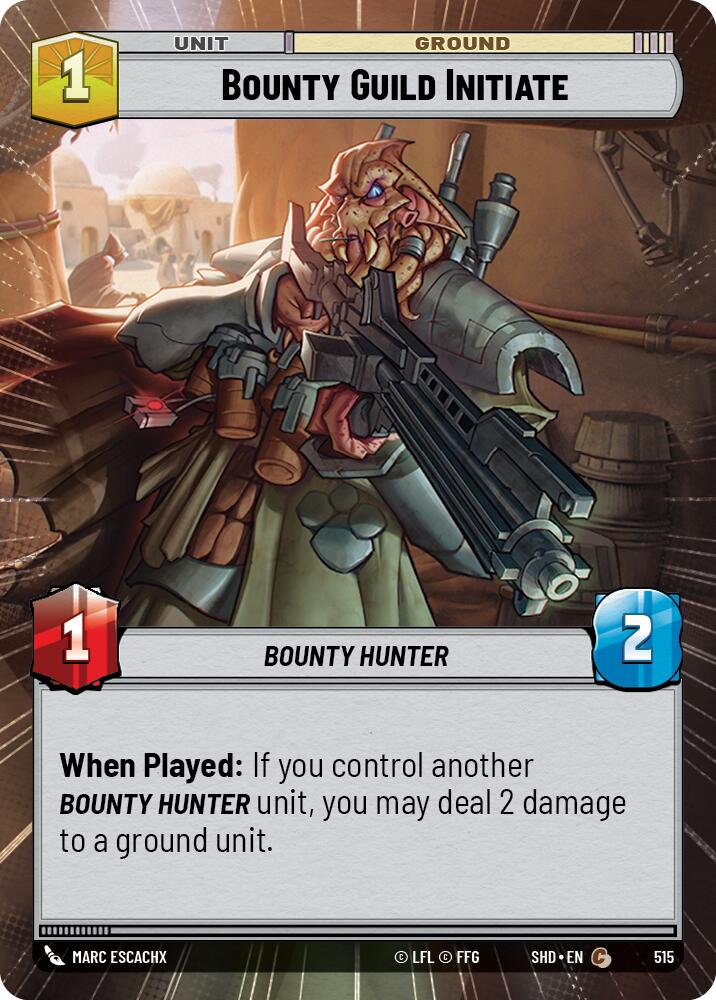 Bounty Guild Initiate (515) (Hyperspace) (515) [Shadows of the Galaxy] | Jomio and Rueliete's Cards and Comics