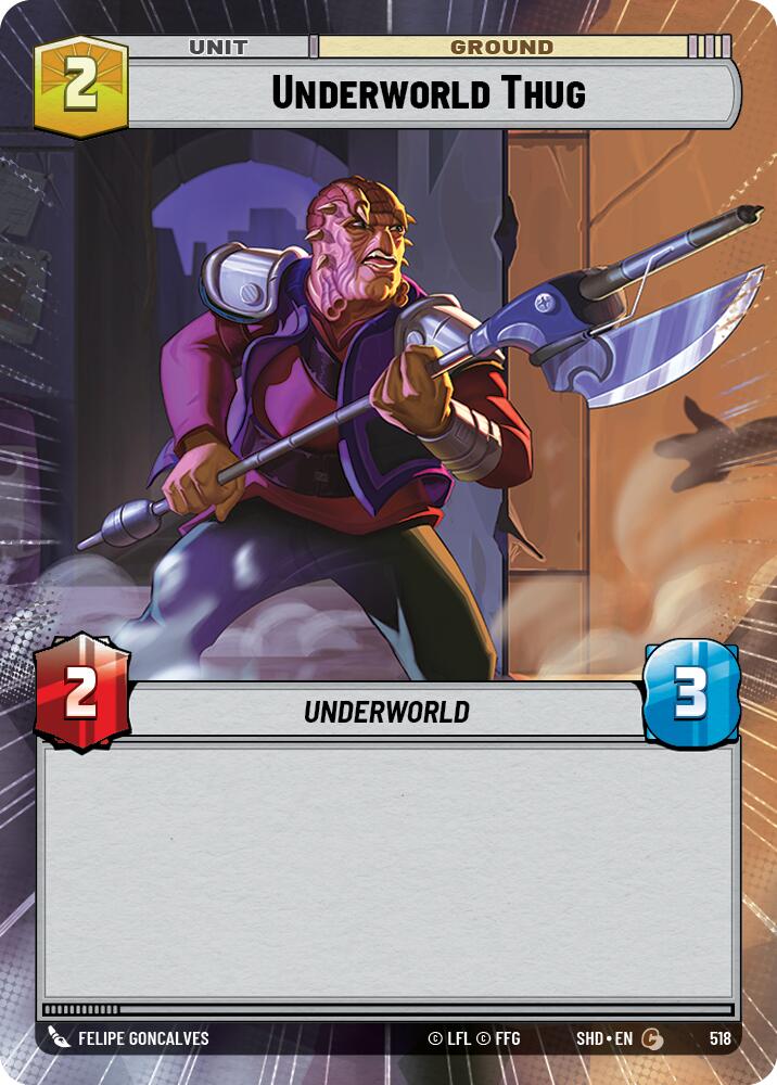 Underworld Thug (518) (Hyperspace) (518) [Shadows of the Galaxy] | Jomio and Rueliete's Cards and Comics