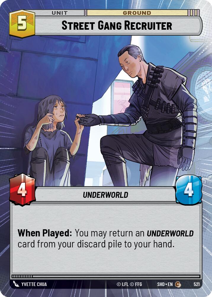 Street Gang Recruiter (521) (Hyperspace) (521) [Shadows of the Galaxy] | Jomio and Rueliete's Cards and Comics