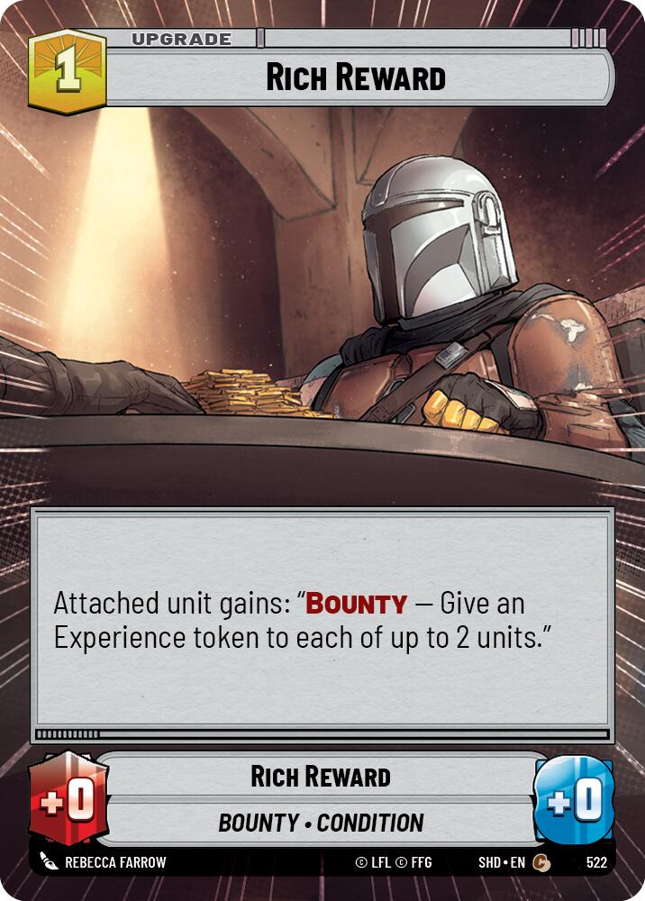 Rich Reward (522) (Hyperspace) (522) [Shadows of the Galaxy] | Jomio and Rueliete's Cards and Comics