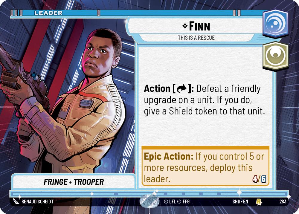 Finn - This is a Rescue (283) (Hyperspace) (283) [Shadows of the Galaxy] | Jomio and Rueliete's Cards and Comics