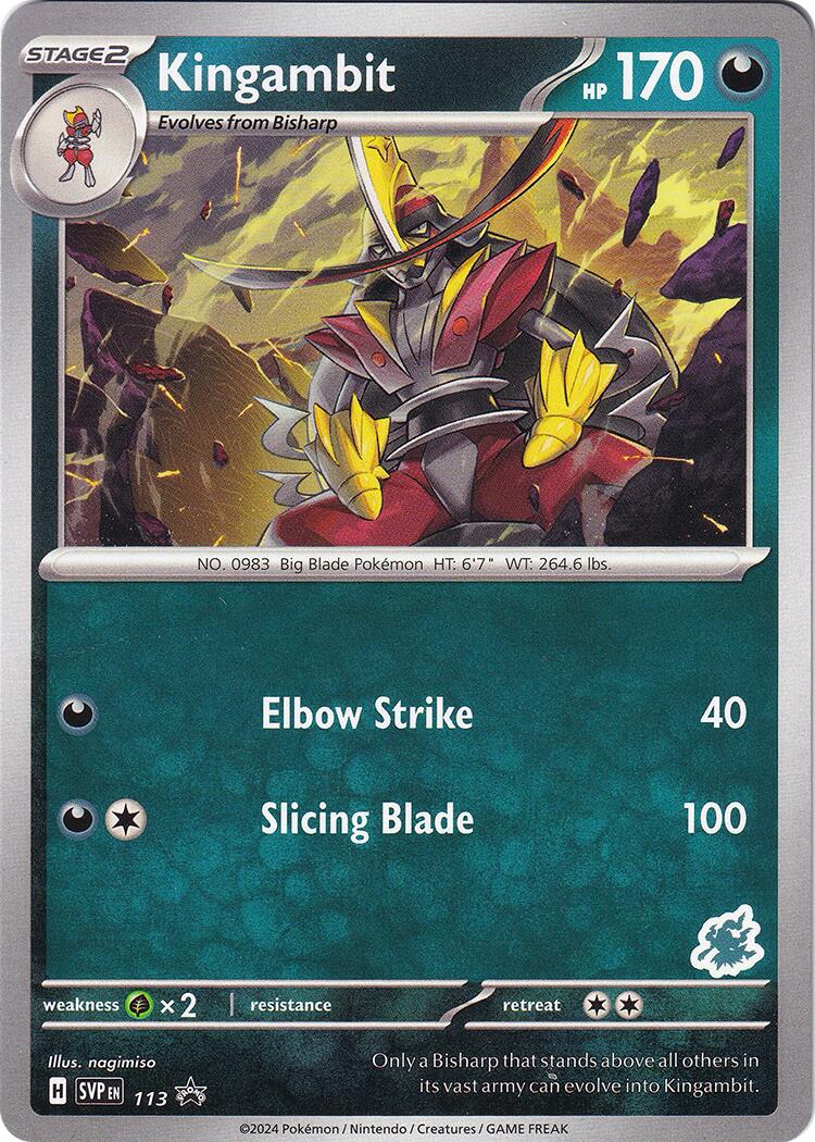 Kingambit (113) (Darkrai Deck) [Battle Academy 2024] | Jomio and Rueliete's Cards and Comics