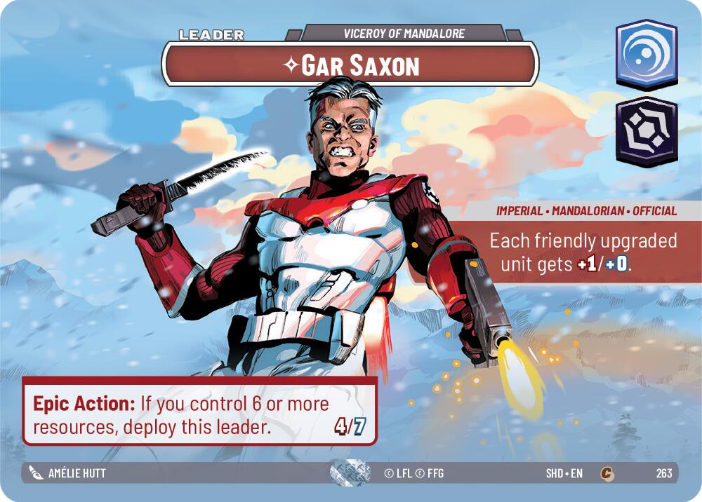 Gar Saxon - Viceroy of Mandalore (263) (Showcase) (263) [Shadows of the Galaxy] | Jomio and Rueliete's Cards and Comics
