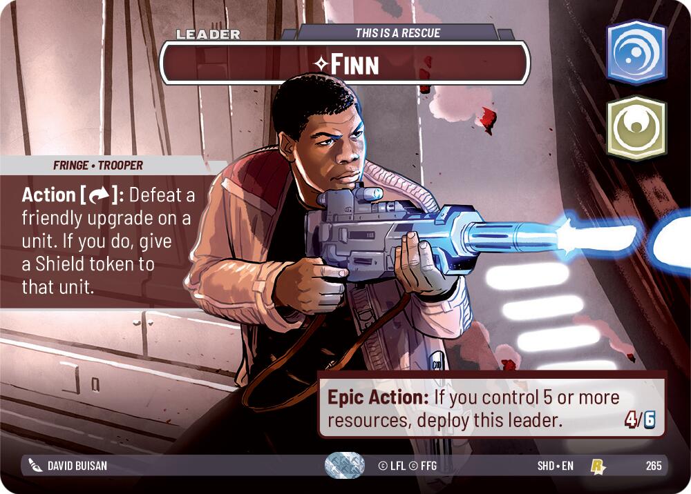 Finn - This is a Rescue (265) (Showcase) (265) [Shadows of the Galaxy] | Jomio and Rueliete's Cards and Comics