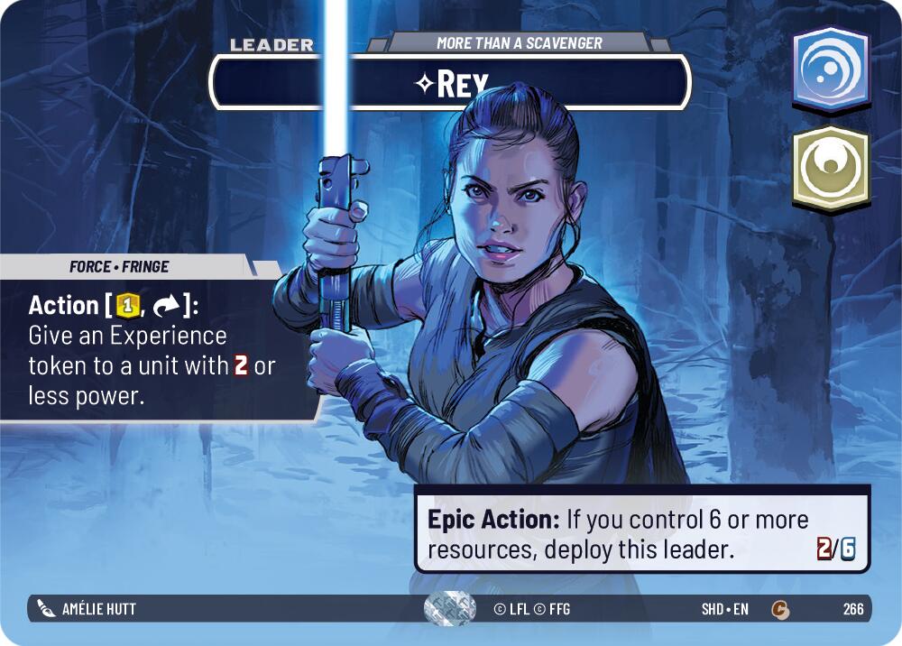 Rey - More Than a Scavenger (266) (Showcase) (266) [Shadows of the Galaxy] | Jomio and Rueliete's Cards and Comics