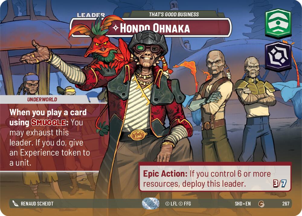 Hondo Ohnaka - That's Good Business (267) (Showcase) (267) [Shadows of the Galaxy] | Jomio and Rueliete's Cards and Comics