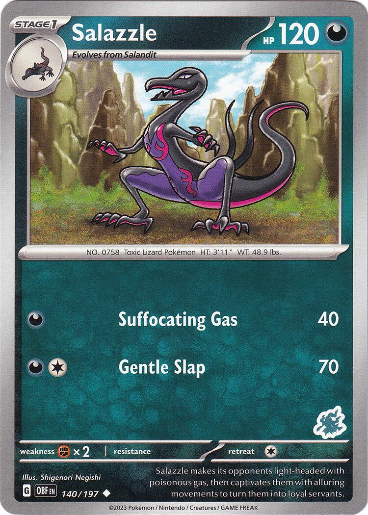 Salazzle (140/197) (Darkrai Deck) [Battle Academy 2024] | Jomio and Rueliete's Cards and Comics