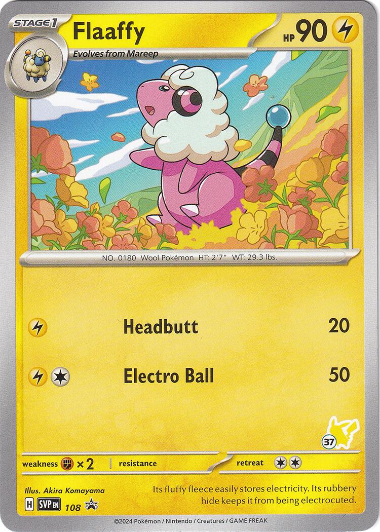 Flaaffy (108) (Pikachu Stamp #37) [Battle Academy 2024] | Jomio and Rueliete's Cards and Comics