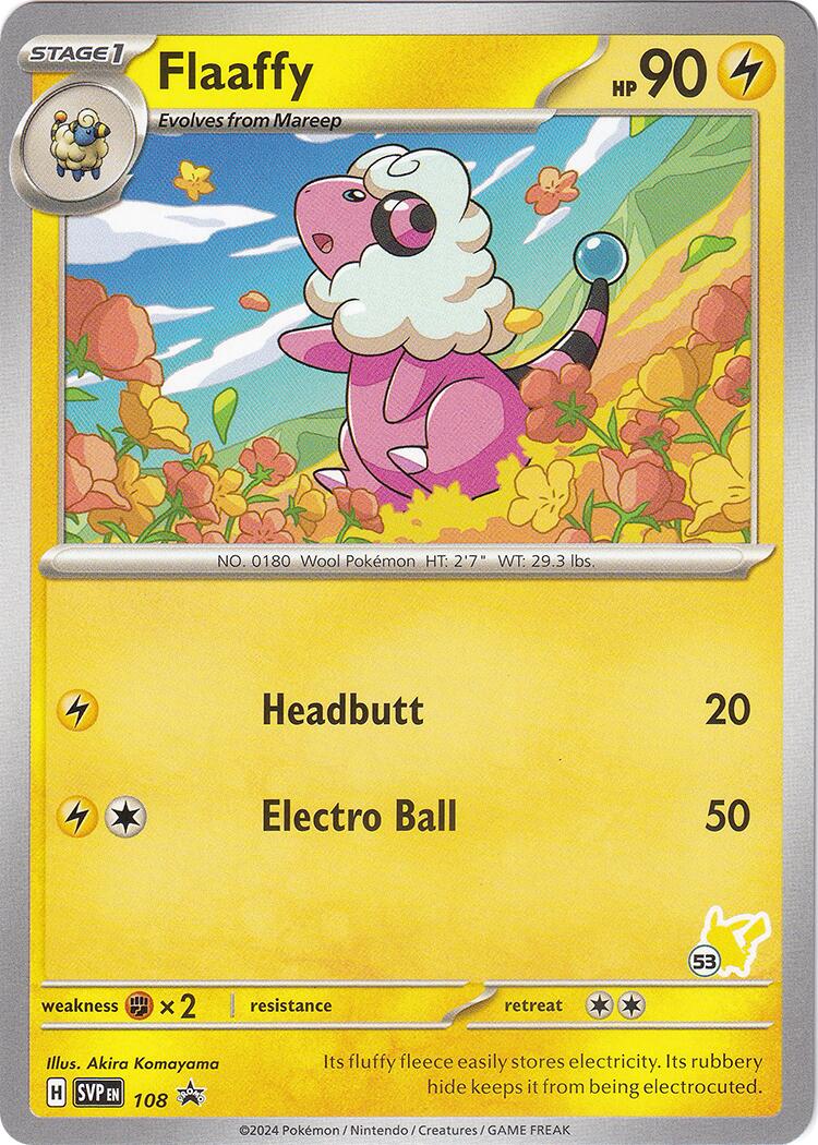 Flaaffy (108) (Pikachu Stamp #53) [Battle Academy 2024] | Jomio and Rueliete's Cards and Comics