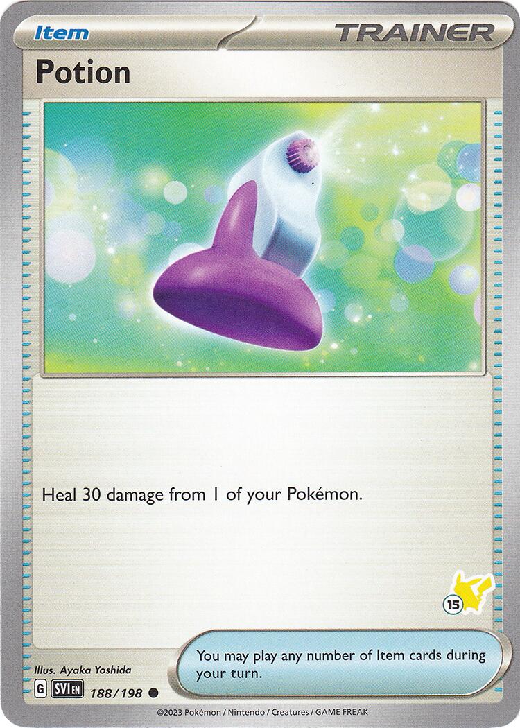 Potion (188/192) (Pikachu Stamp #15) [Battle Academy 2024] | Jomio and Rueliete's Cards and Comics