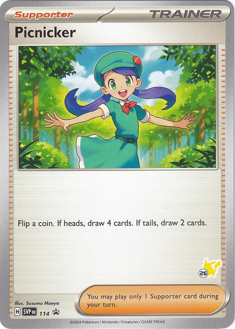 Picnicker (114) (Pikachu Stamp #26) [Battle Academy 2024] | Jomio and Rueliete's Cards and Comics