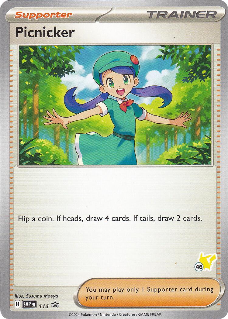 Picnicker (114) (Pikachu Stamp #46) [Battle Academy 2024] | Jomio and Rueliete's Cards and Comics