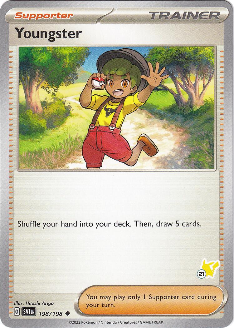 Youngster (198/198) (Pikachu Stamp #21) [Battle Academy 2024] | Jomio and Rueliete's Cards and Comics