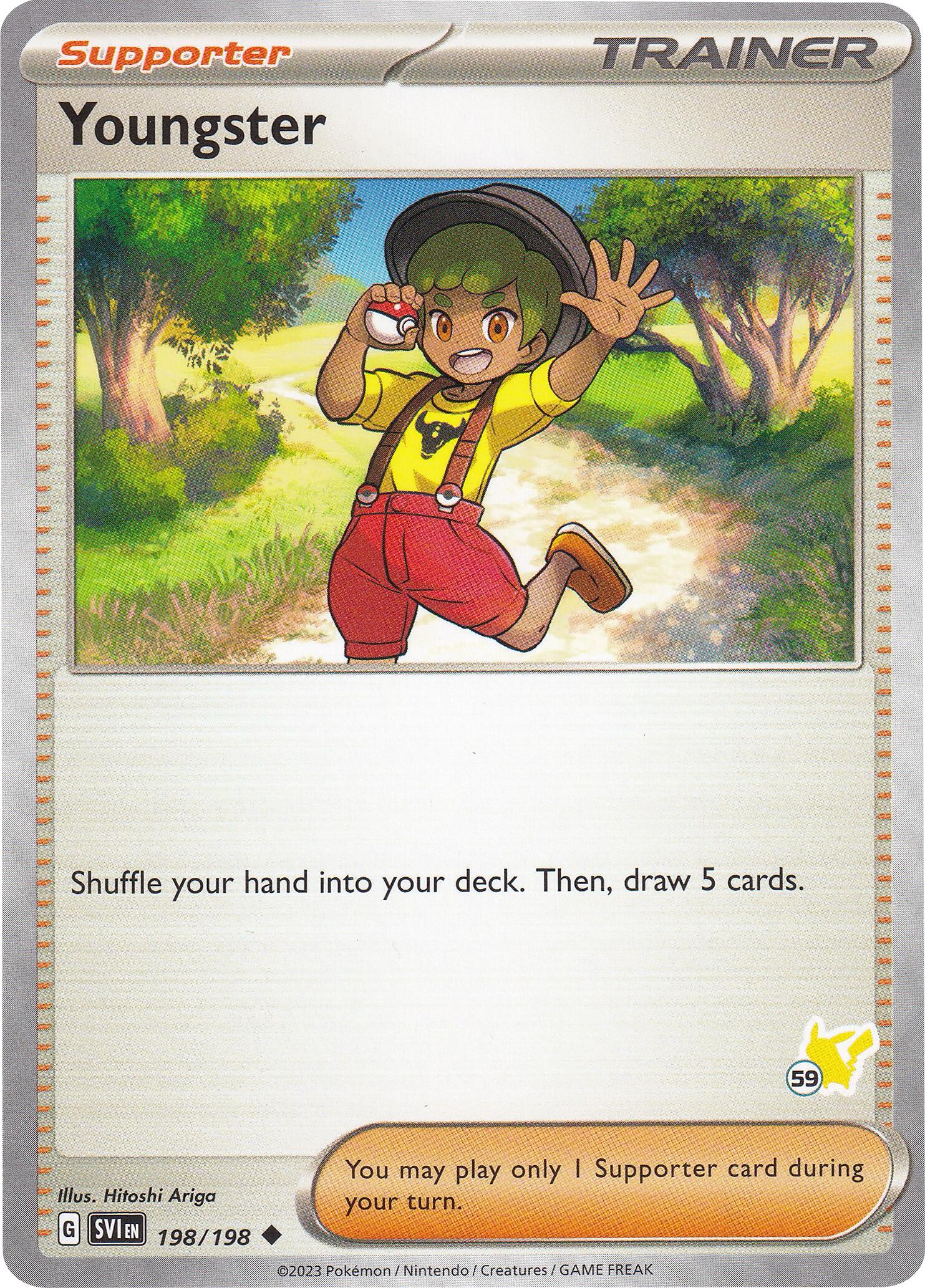 Youngster (198/198) (Pikachu Stamp #59) [Battle Academy 2024] | Jomio and Rueliete's Cards and Comics