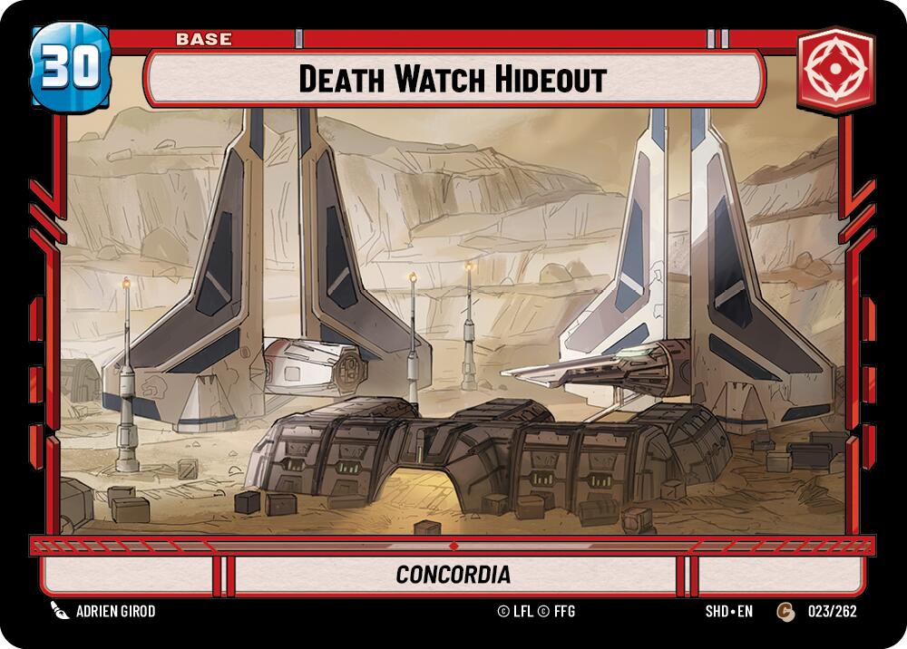 Death Watch Hideout // Experience (023 // T01) [Shadows of the Galaxy] | Jomio and Rueliete's Cards and Comics