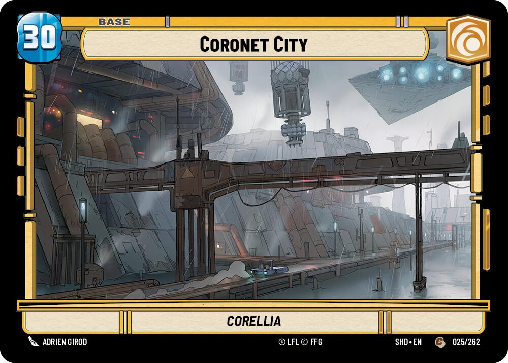 Coronet City // Experience (025 // T01) (025 // T01) [Shadows of the Galaxy] | Jomio and Rueliete's Cards and Comics