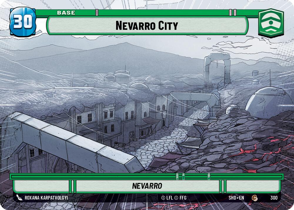 Nevarro City // Shield (300 // T04) (Hyperspace) (300 // T04) [Shadows of the Galaxy] | Jomio and Rueliete's Cards and Comics