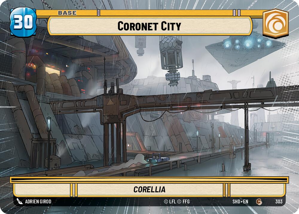Coronet City // Experience (303 // T03) (Hyperspace) (303 // T03) [Shadows of the Galaxy] | Jomio and Rueliete's Cards and Comics