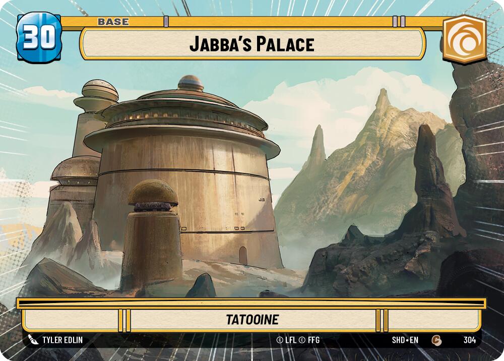 Jabba's Palace // Shield (304 // T04) (Hyperspace) (304 // T04) [Shadows of the Galaxy] | Jomio and Rueliete's Cards and Comics
