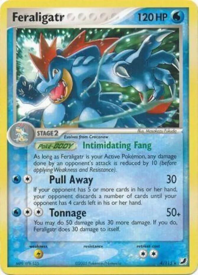 Feraligatr (4/115) (Theme Deck Exclusives) [EX: Unseen Forces] | Jomio and Rueliete's Cards and Comics