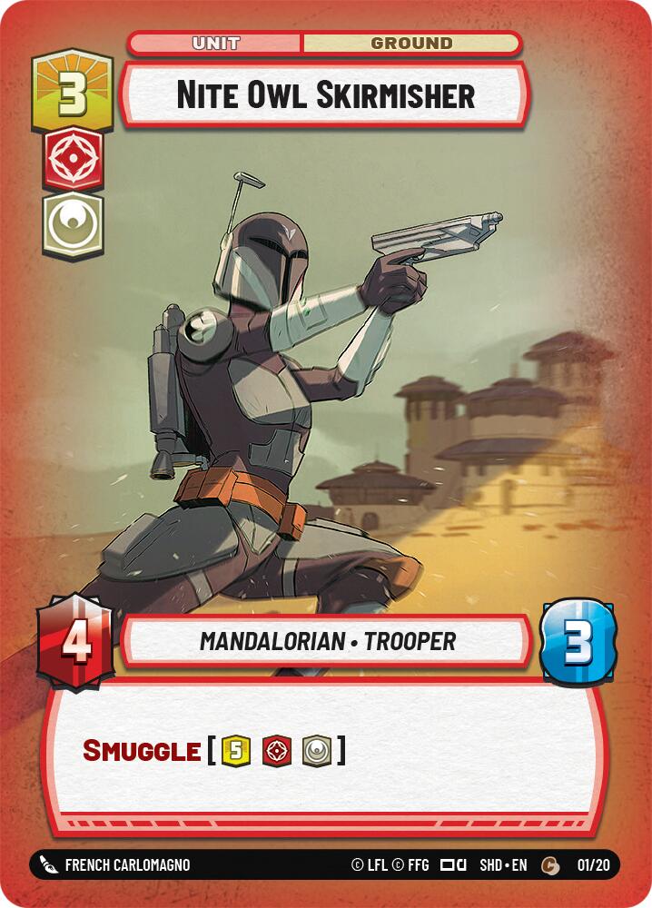 Nite Owl Skirmisher (01/20) [Shadows of the Galaxy: Weekly Play] | Jomio and Rueliete's Cards and Comics