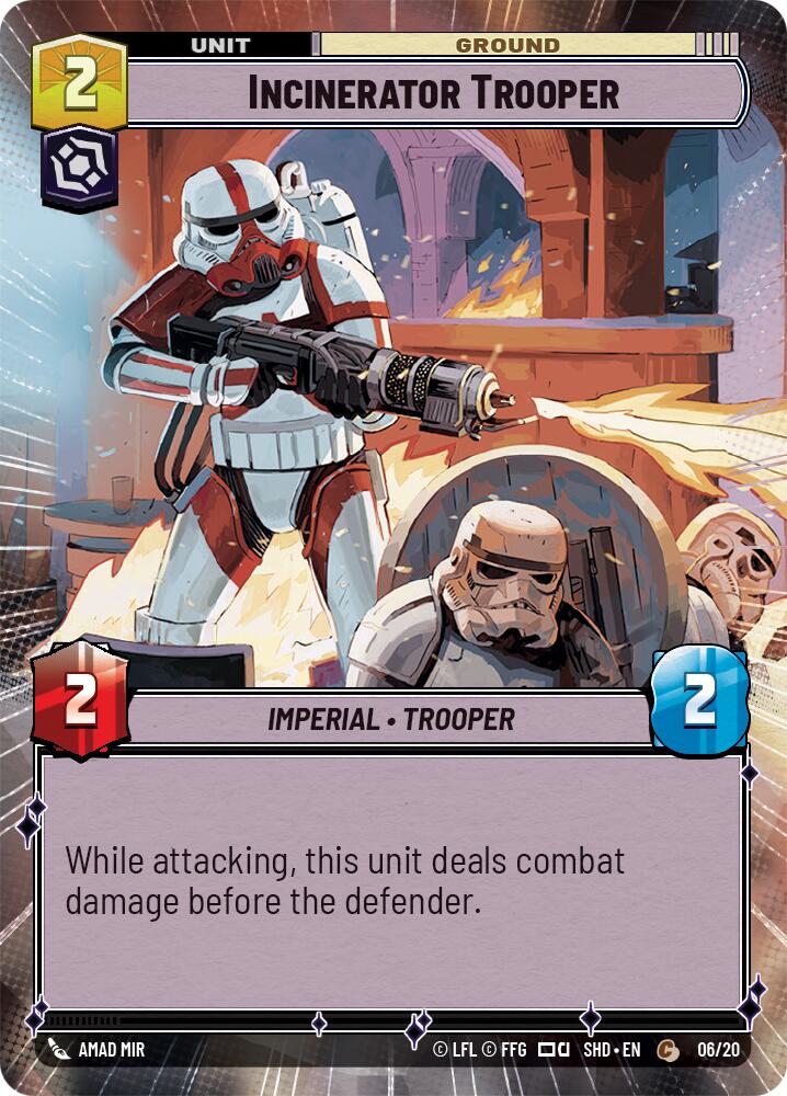 Incinerator Trooper (Hyperspace) (06/20) [Shadows of the Galaxy: Weekly Play] | Jomio and Rueliete's Cards and Comics