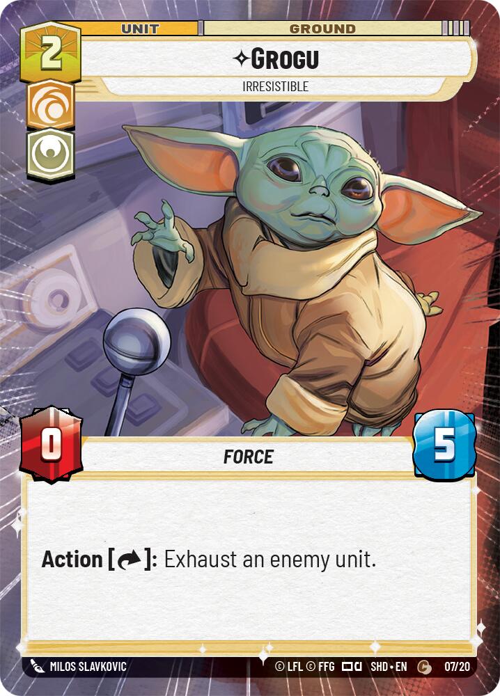 Grogu - Irresistible (Hyperspace) (07/20) [Shadows of the Galaxy: Weekly Play] | Jomio and Rueliete's Cards and Comics