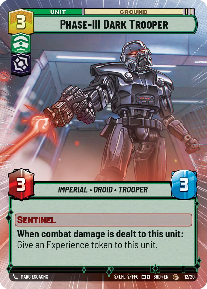 Phase-III Dark Trooper (Hyperspace) (12/20) [Shadows of the Galaxy: Weekly Play] | Jomio and Rueliete's Cards and Comics