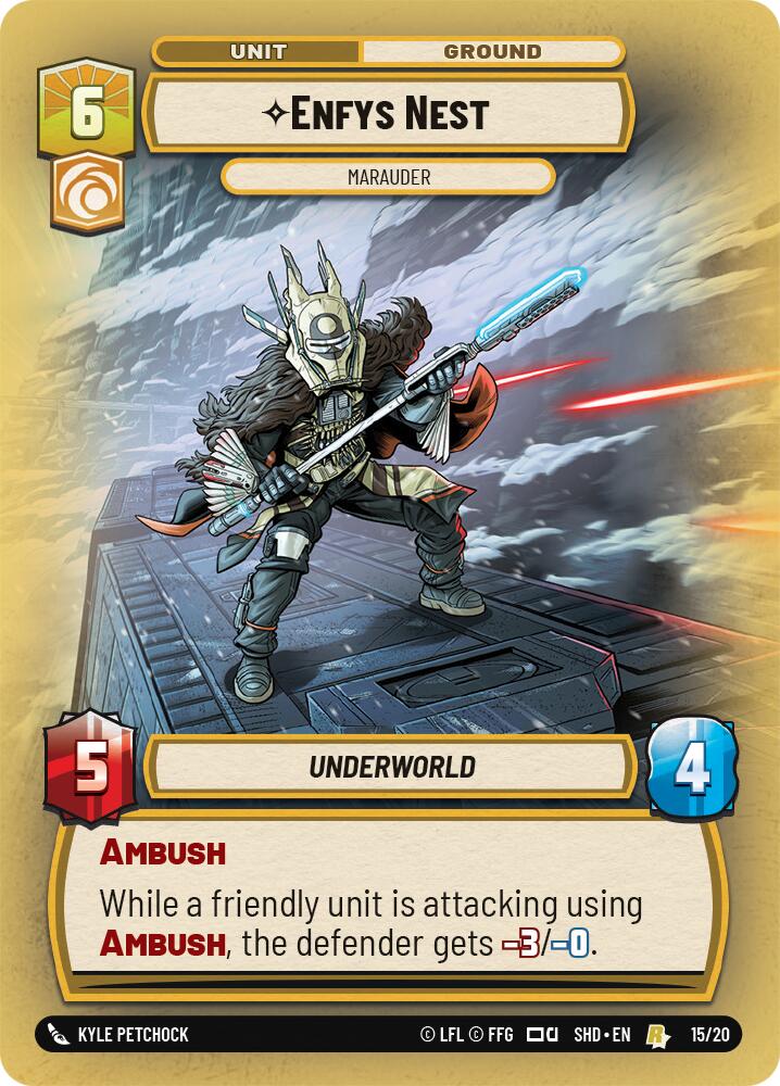 Enfys Nest - Marauder (15/20) [Shadows of the Galaxy: Weekly Play] | Jomio and Rueliete's Cards and Comics