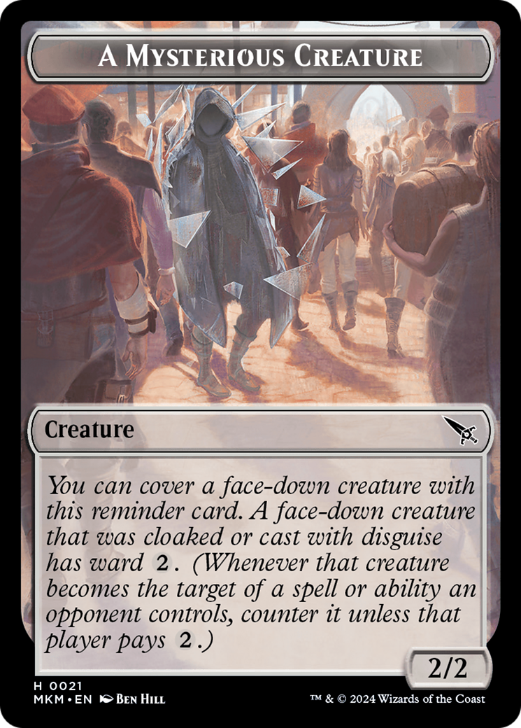 Assassin // A Mysterious Creature Double-Sided Token [Assassin's Creed Tokens] | Jomio and Rueliete's Cards and Comics