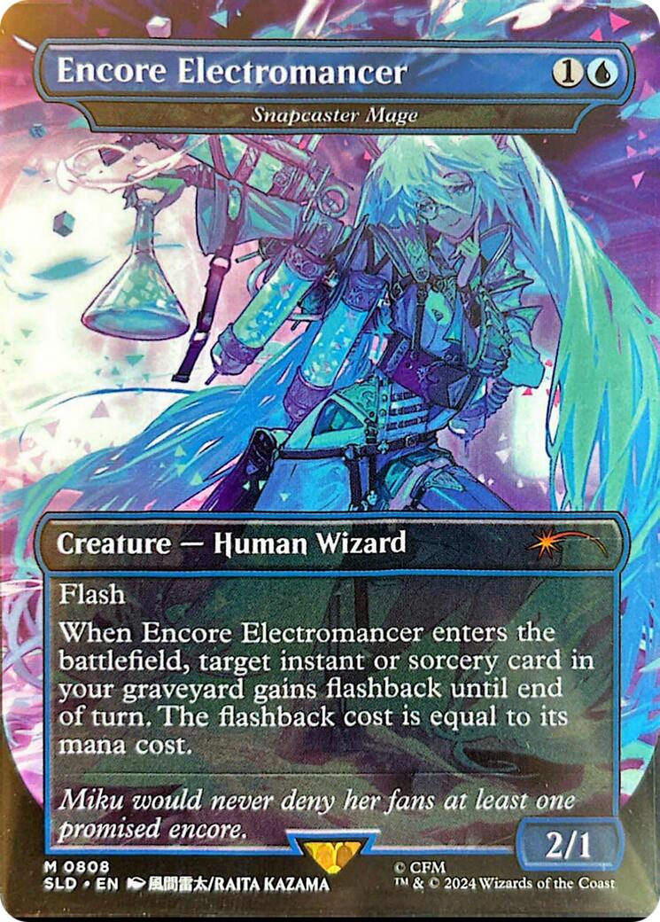 Encore Electromancer - Snapcaster Mage (Rainbow Foil) [Secret Lair Drop Series] | Jomio and Rueliete's Cards and Comics