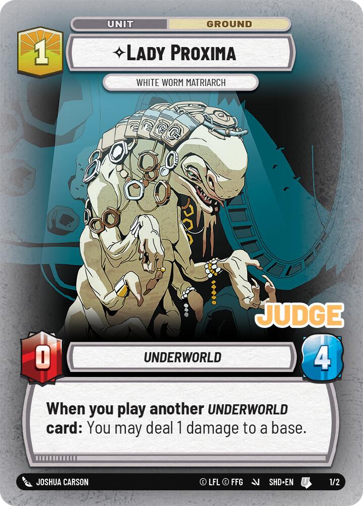 Lady Proxima - White Worm Matriarch (255/262) (255/262) [Judge Promos] | Jomio and Rueliete's Cards and Comics
