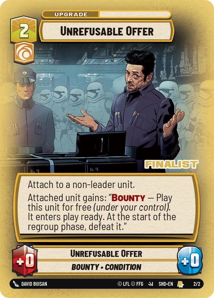 Unrefusable Offer (2/2) (Finalist) (2/2) [Store Showdown Promos] | Jomio and Rueliete's Cards and Comics