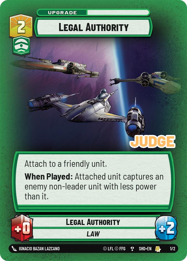 Legal Authority (1/2) (1/2) [Judge Promos] | Jomio and Rueliete's Cards and Comics