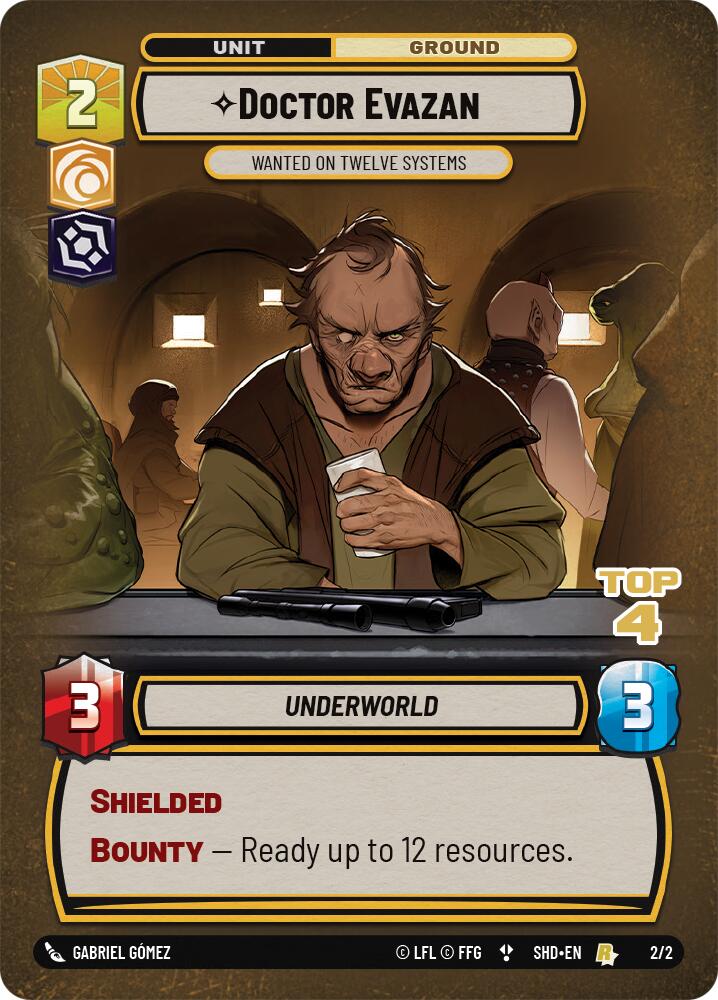 Doctor Evazan - Wanted on Twelve Systems (2/2) (Top 4) (2/2) [Store Showdown Promos] | Jomio and Rueliete's Cards and Comics